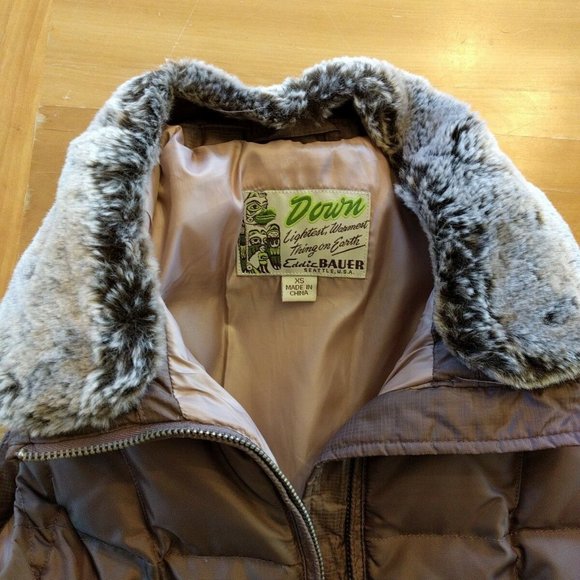 Eddie Bauer Purple Goose Down Vest - Picture 5 of 6